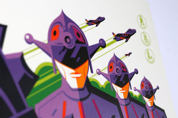 Terror Of Mechagodzilla Screenprinted Poster