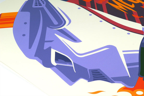 Godzilla Vs Megalon Screenprinted Poster