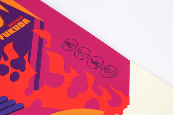 Godzilla Vs Megalon Screenprinted Poster