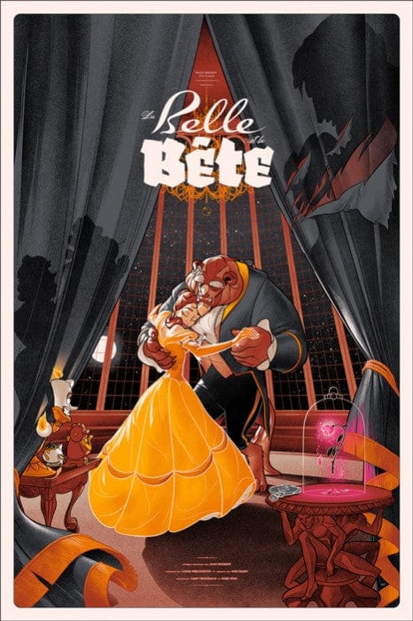 Beauty and the Beast Variant Martin Ansin poster