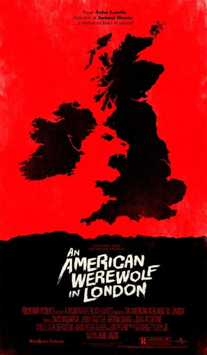 An American Werewolf in London Olly Moss poster