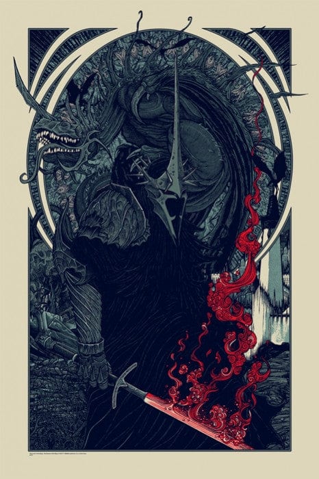 Witch King and Fell Beast Variant Florian Bertmer poster