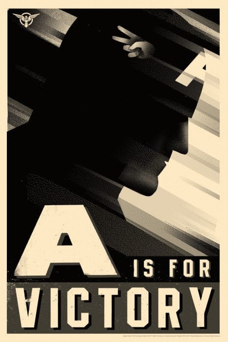 Captain America  Variant Olly Moss poster