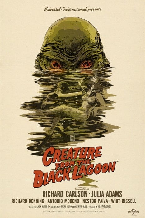 The Creature from the Black Lagoon-Francesco Francavilla-poster