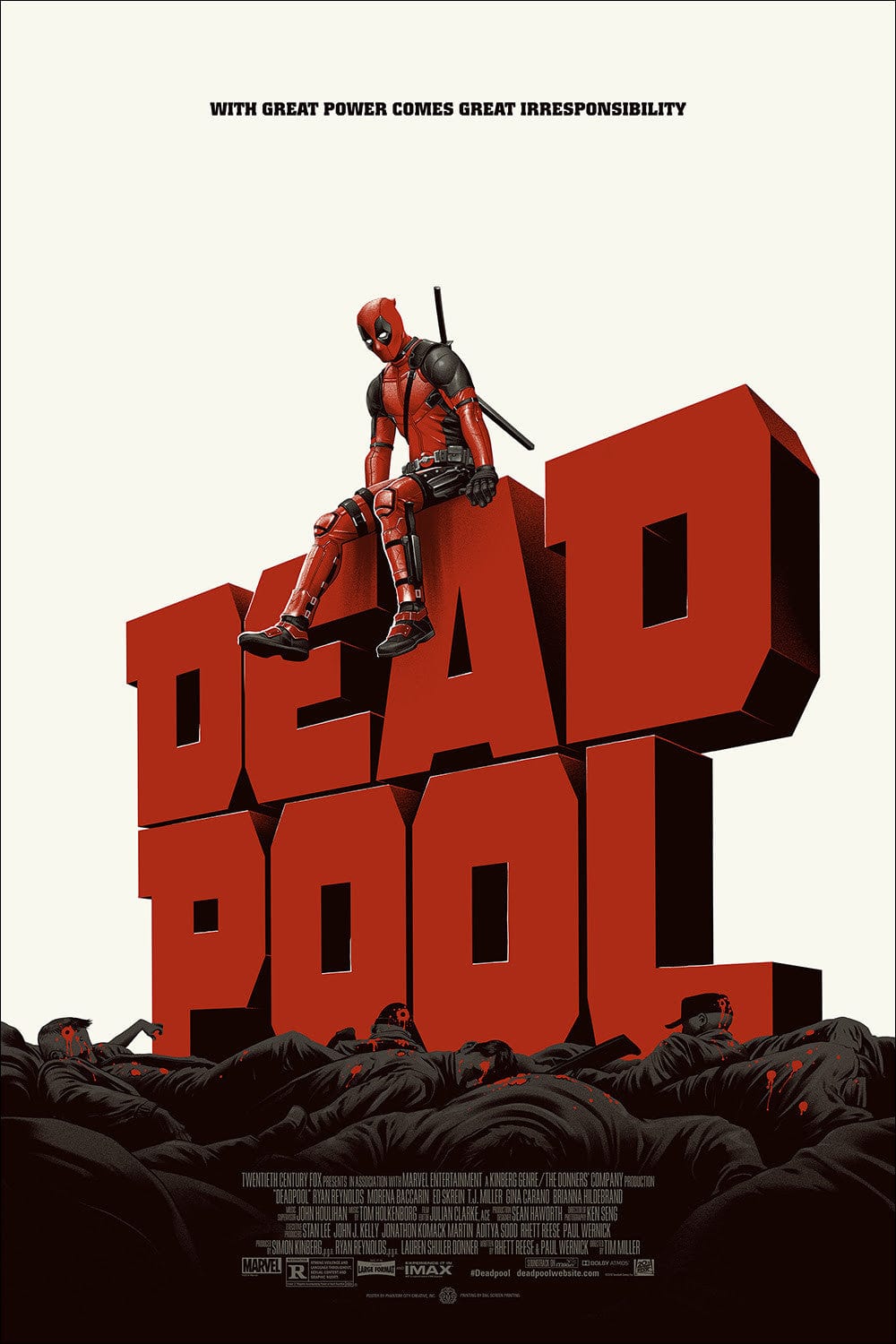 Marvel Deadpool shops Mondo Art Print Poster