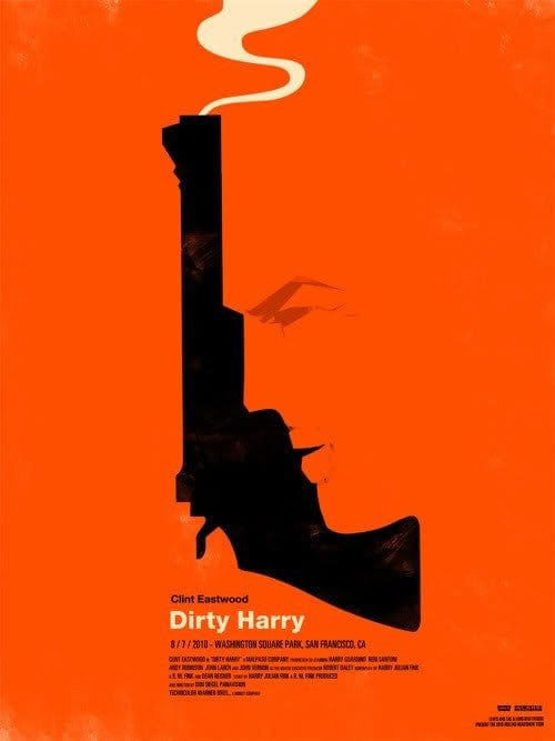 Dirty Harry Olly Moss poster