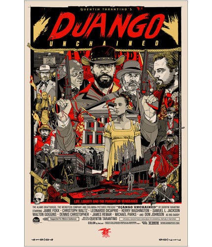 Django Unchained Tyler Stout poster