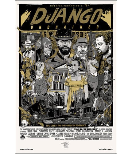Django Unchained Variant Tyler Stout poster