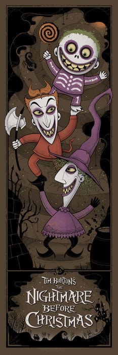The Nightmare Before Christmas Lock Shock and Barrel Graham Erwin poster