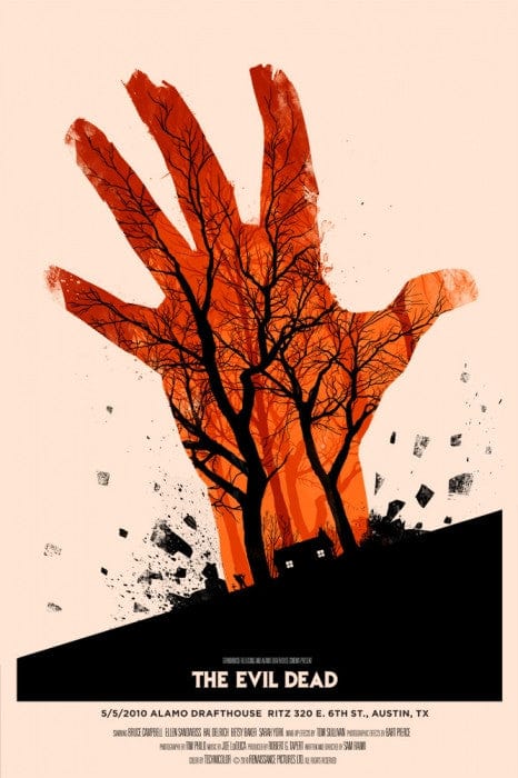 The Evil Dead  Olly Moss Olly Moss poster