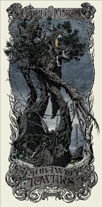 The Lord of the Rings The Two Towers Aaron Horkey poster