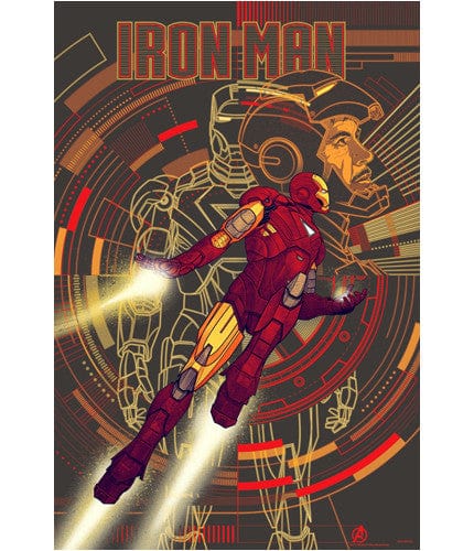 The Avengers Iron Man   Variant Kevin Tong poster