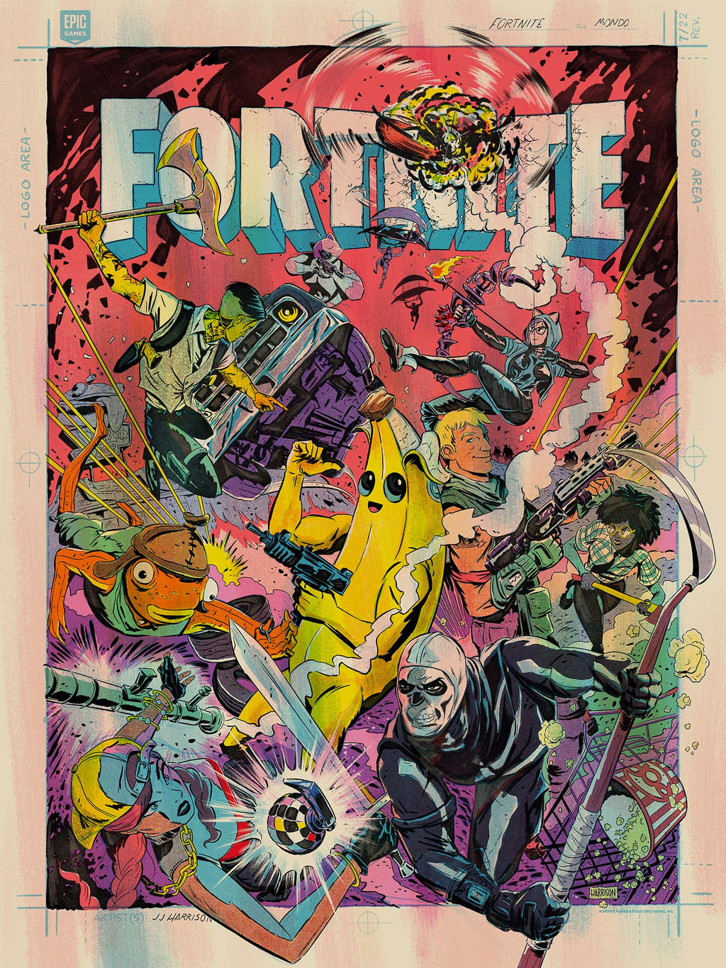 Fortnite Poster Mondo