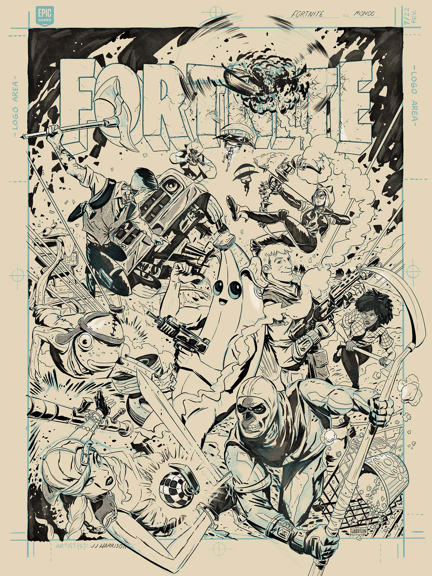 Fortnite Variant Poster Mondo