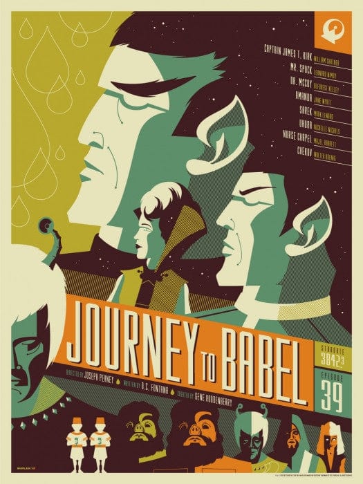 Journey To Babel Tom Whalen poster