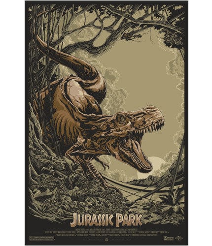 Jurassic Park Ken Taylor poster