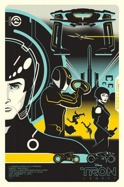 Tron Classic Step Into The Computer World Gibson Poster Print Art selling 18x24 Mondo