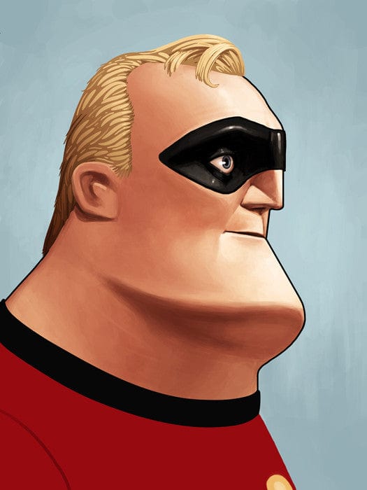 Mr Incredible Portrait Mike Mitchell poster