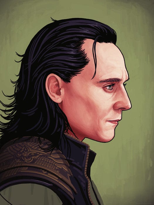 Loki Portrait Mike Mitchell poster