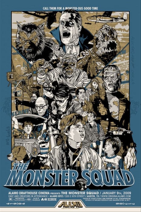 The Monster Squad  Variant Tyler Stout poster