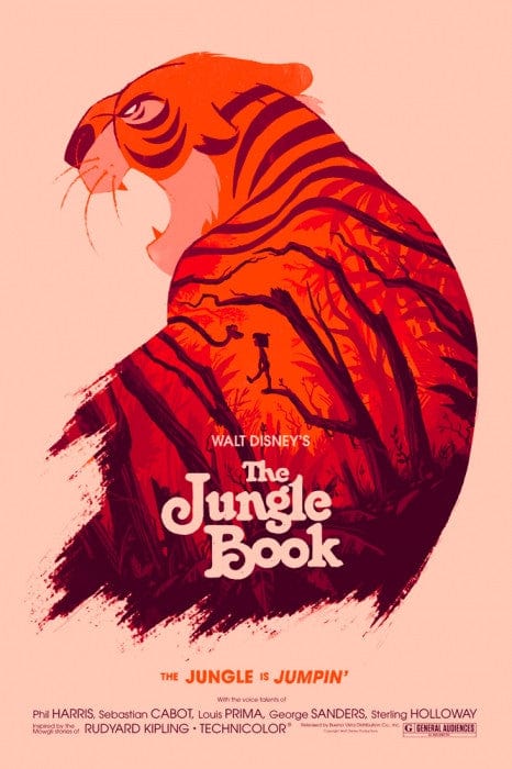 Jungle Book Olly Moss Poster