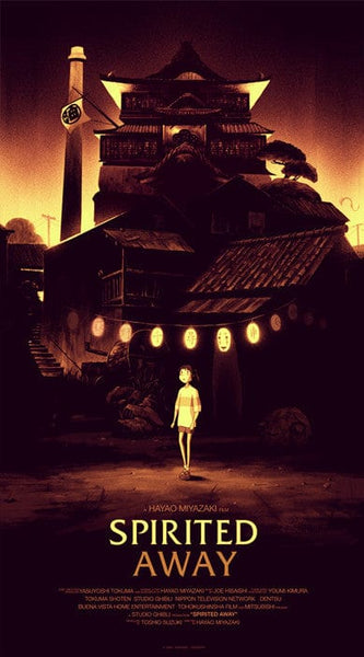 Mondo SPIRITED AWAY Olly Moss 千と千尋 ポスター Spirited Away – Mondo
