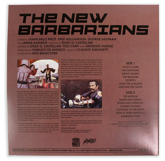 The New Barbarians – Original Motion Picture Soundtrack LP