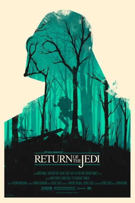 Return of the Jedi Olly Moss poster