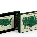 U.S. National Parks Map 1000-Piece Puzzle