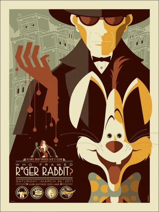 Who Framed Roger Rabbit Tom Whalen poster