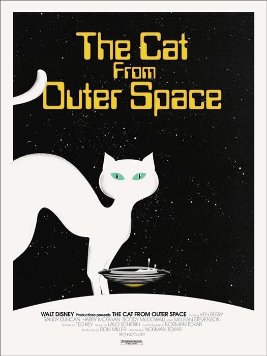 The Cat from Outer Space Jay Shaw poster
