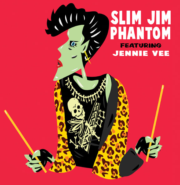 Locked Down In Love 7-inch by Slim Jim Phantom Featuring Jennie