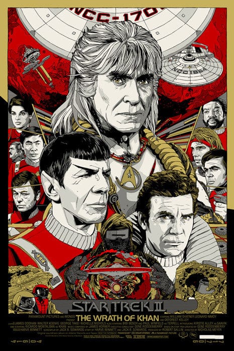 Star Trek II The Wrath of Khan Tyler Stout poster