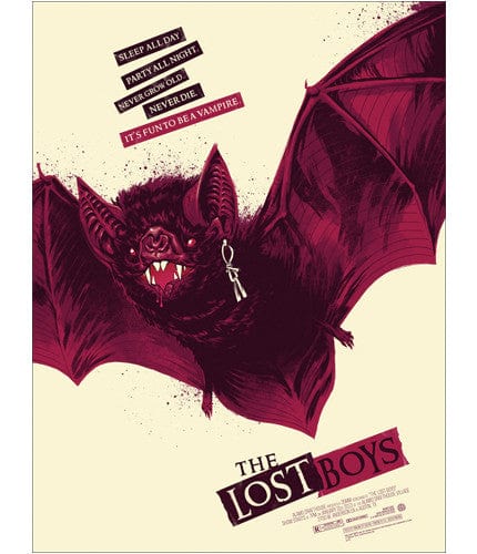 The Lost Boys   Cream Bat Phantom City Creative poster