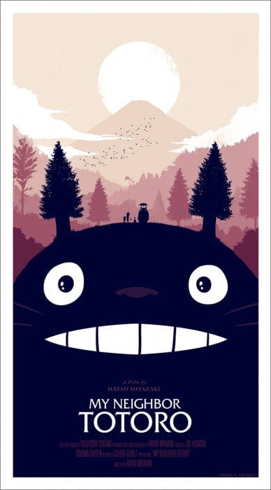 My Neighbor Totoro Olly Moss poster