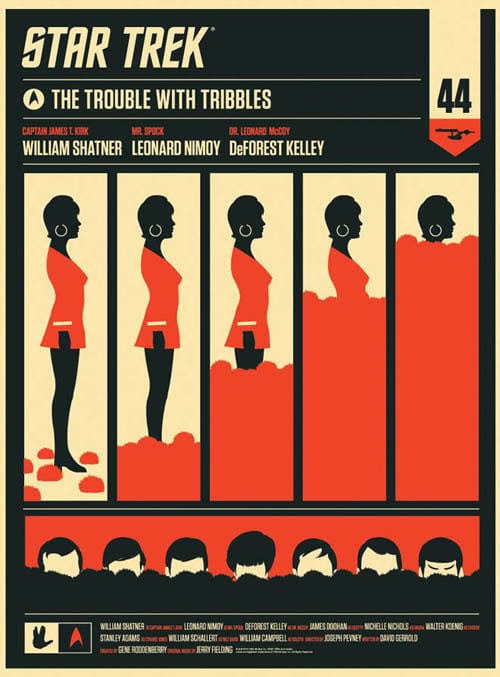 The Trouble With Tribbles  Uhura Olly Moss poster