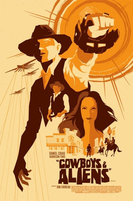 Cowboys and Aliens   Tom Whalen Tom Whalen poster