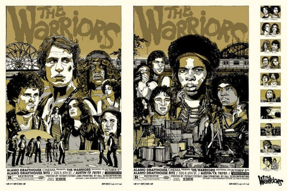 The Warriors  Variant Uncut Tyler Stout poster