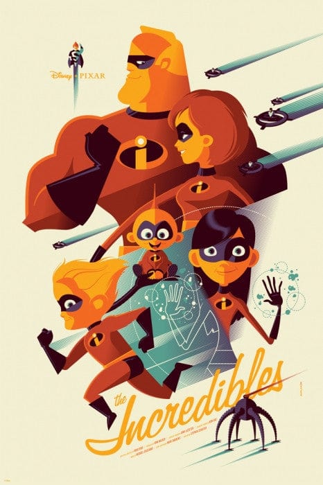 The Incredibles Tom Whalen poster