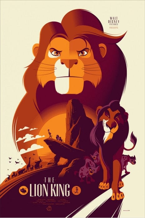The Lion King Tom Whalen poster
