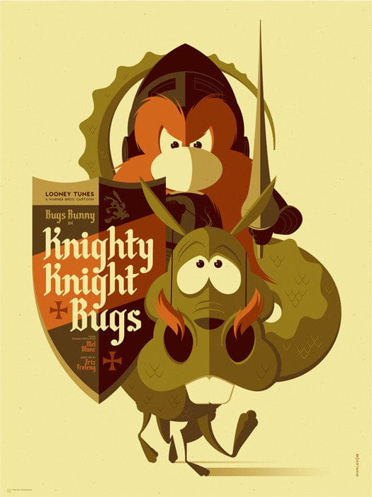 Knighty Knight Bugs Tom Whalen poster