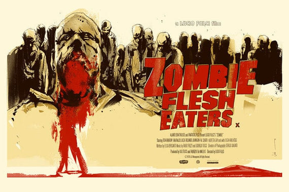 Zombie Flesh Eaters UK Variant  Jock poster